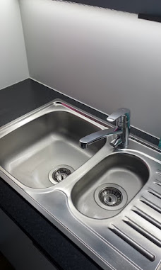 Spotless polished kitchen sink after a JML clean