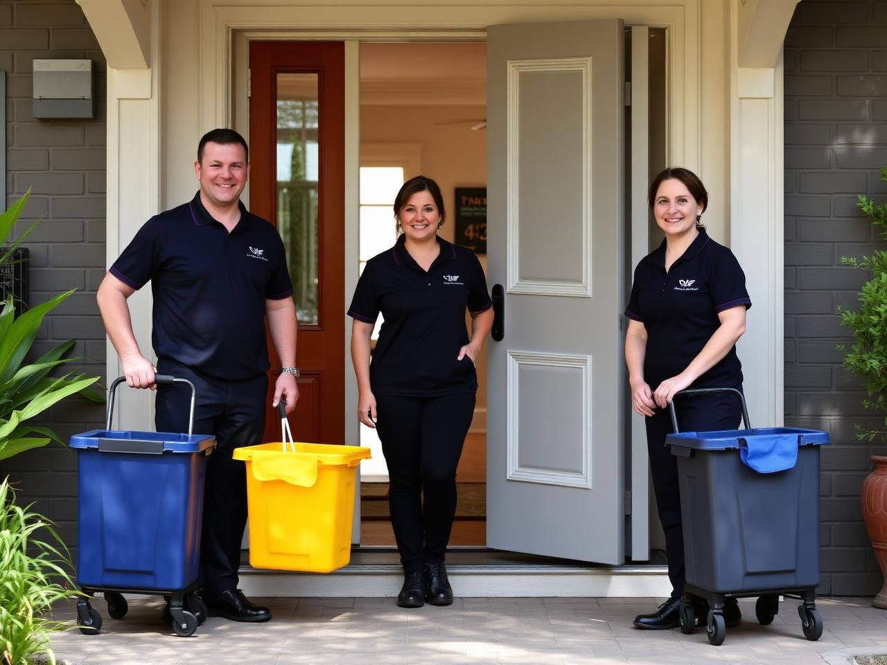 JML cleaning team arriving at a Melbourne home